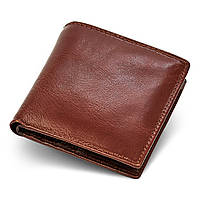 Чоловіче портмоне подвійного складання з натуральної шкіри ST Leather B-MS33 Коричневий, фото 3
