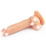 Фалоімітатор з мошонкою The Ultra Soft Dude Flesh 8", фото 3