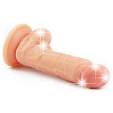 Фалоімітатор з мошонкою The Ultra Soft Dude Flesh 8", фото 4