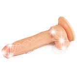 Фалоімітатор з мошонкою The Ultra Soft Dude Flesh 8", фото 5