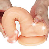 Фалоімітатор з мошонкою The Ultra Soft Dude Flesh 8", фото 10