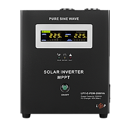 Сонячний інвертор (ДБЖ) LogicPower LPY-C-PSW-2000VA (1400W) MPPT24V