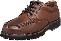 9 Wide Dark Tan Dockers Men's Glacier Moc Toe Oxford