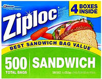 Сумки для сэндвичей Ziploc Easy Open Tabs, 125 штук (упаковка из 4 штук)