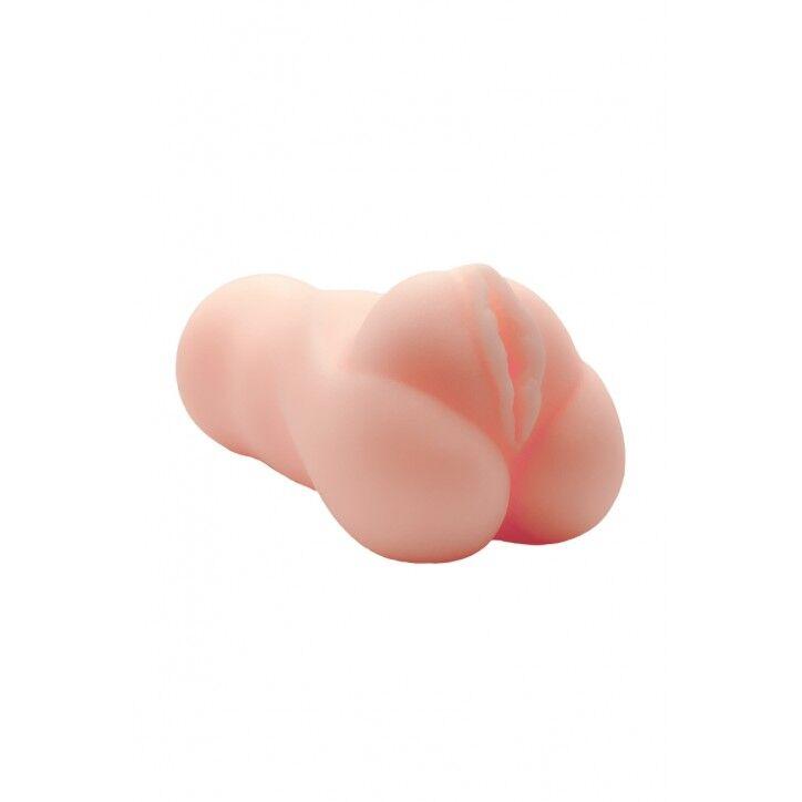 Мастурбатор-вагіна Wooomy Squeeezy Masturbator Vagina, м’які відкриті губи, 13,2х5,4 см, Телесный