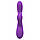 Вібратор-кролик Wooomy Gili-Gili Vibrator with Heat Purple, відросток з вушками, підігрів до 40°С, Фиолетовый, фото 3