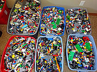 Большая партия Lego 4 фунта! Случайные детали, кубики, 500 шт.