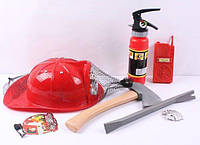 Набор "Пожарный", каска, огнетушитель с пульверизатором, аксессуары