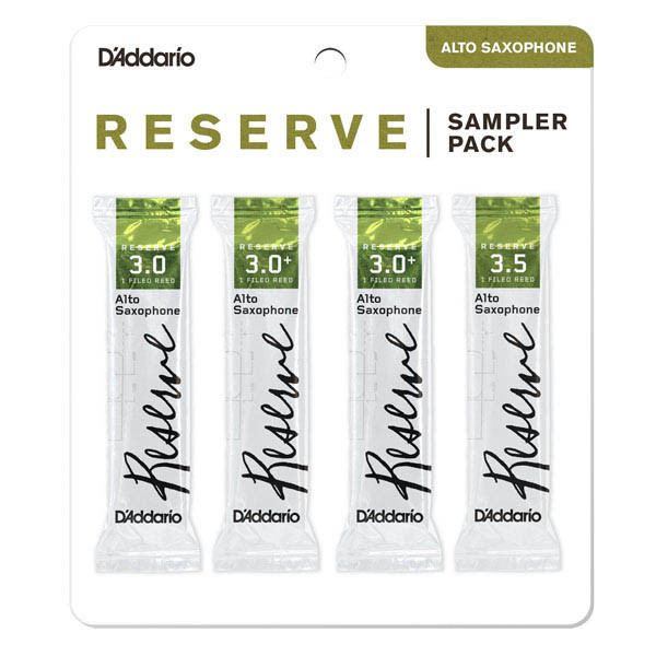 Набір тросів для альт саксофона D'Addario Reserve — Alto Sax Reed Sampler Pack #3.0/3.0+/3.5, фото 1