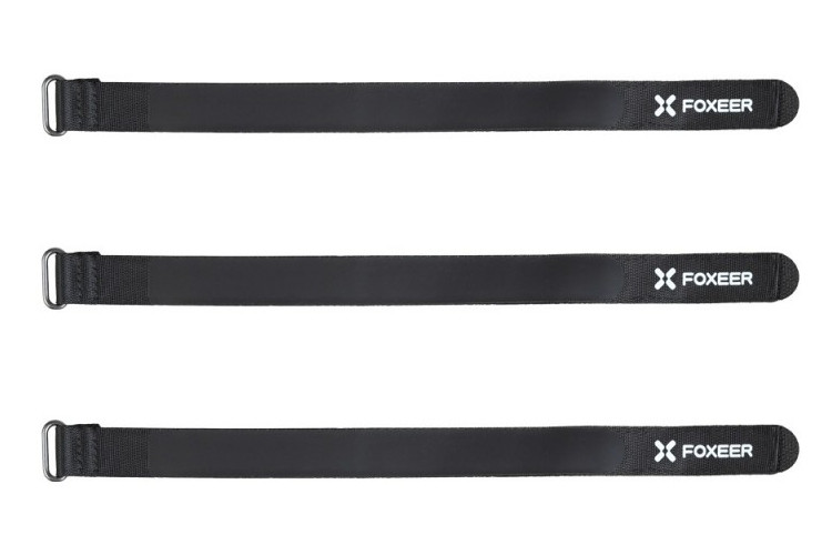 Стяжки 3 шт в пакуванні на липучці Foxeer 300x20 мм для акумуляторів amc, фото 1