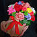 Букет квітів із мила ручної роботи  в тубусі, фото 2