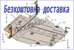 Захист двигуна Mitsubishi Outlander XL (2006-2012) (Захист двигуна Міцубісі Аутлендар) Кольчуга