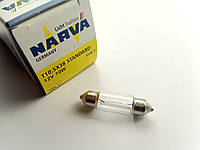 Лампа с цоколем NARVA 12V C10W 35мм в плафон осв. салона (17316) (10 шт. в уп.) цена за 1 шт