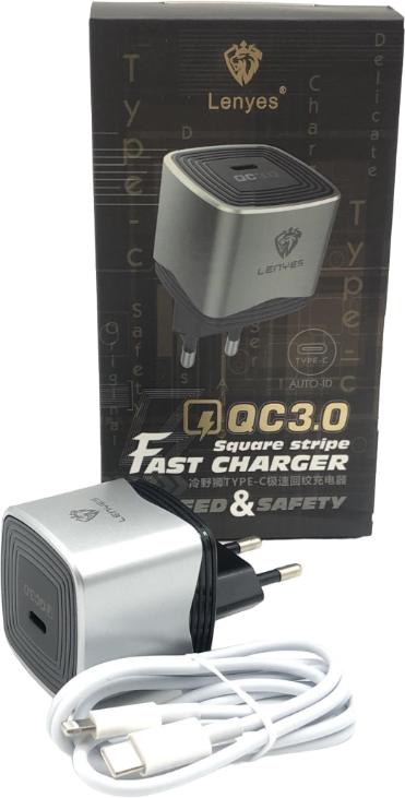 Зарядний пристрій LENYES LCH082 PD20W Type-C #100387