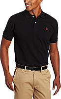 X-Large Black Ассоциация поло США. Мужская классическая рубашка поло