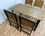 Комплект стіл "Серія 10" 120х70 см та чотири стільці, фото 3