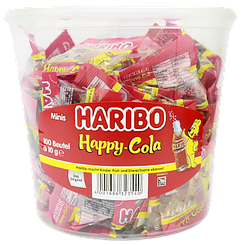 Желейки ведмедики кола (відро) Харібо Haribo cola 100*10g 1kg 6шт/ящ (Код: 00-00013813)
