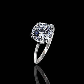 Срібне кільце з фіанітом