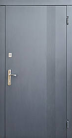 Вхідні двері Форт-M эк.Стиль антрацит/біла вулиця
