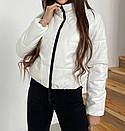 Модна жіноча куртка з еко шкіри (42-44-46-48 р), доставка по Україні Укрпочта,НП.Джастін, фото 2