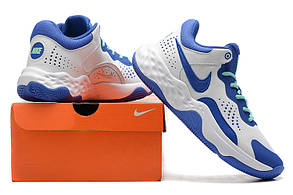 Eur40-46 Nike Fly.By Mid 3 White/Green Glow/Game Royal чоловічі баскетбольні кросівки