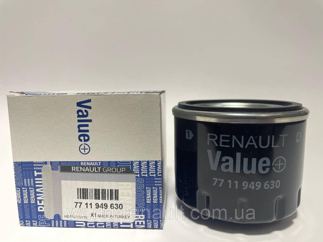 Value+ (Renault) 7711949630 — Оливний фільтр на Рено Каптюр 1.5ddci