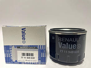 Value+ (Renault) 7711949630 — Оливний фільтр на Рено Каптюр 1.5ddci