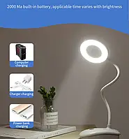 Аккумуляторная LED лампа с 3 темп. света и плавной рег. уровня освещения (18LED, Li-ion 2000mAh, USB, 5V)