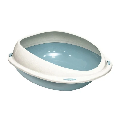 Пластиковий туалет Georplast Shuttle для кішок, 45×36×15.5 см блакитний, фото 1