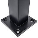 Стійка з нержавіючої сталі 400 мм з притисною пластиною в чорному кольорі, фото 3