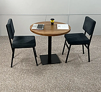 Комплект круглий стіл в стилі Loft та стільці "Прайм"