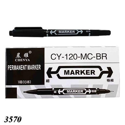 Маркер перманентний двосторонній  (10шт)