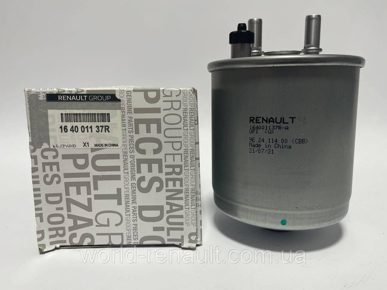 Renault (Original) 164001137R — Паливний фільтр на Рено Лагуна III 1.5dci, 2.0 dci