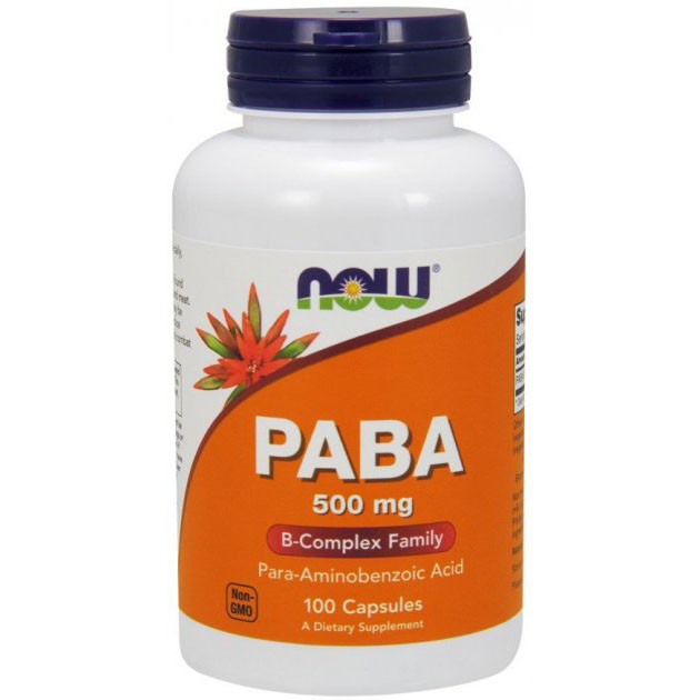 NOW Foods PABA 500 mg 100 Caps