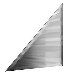 Дзеркальна плитка 100см х 100см з фацетом трикутник срібло
