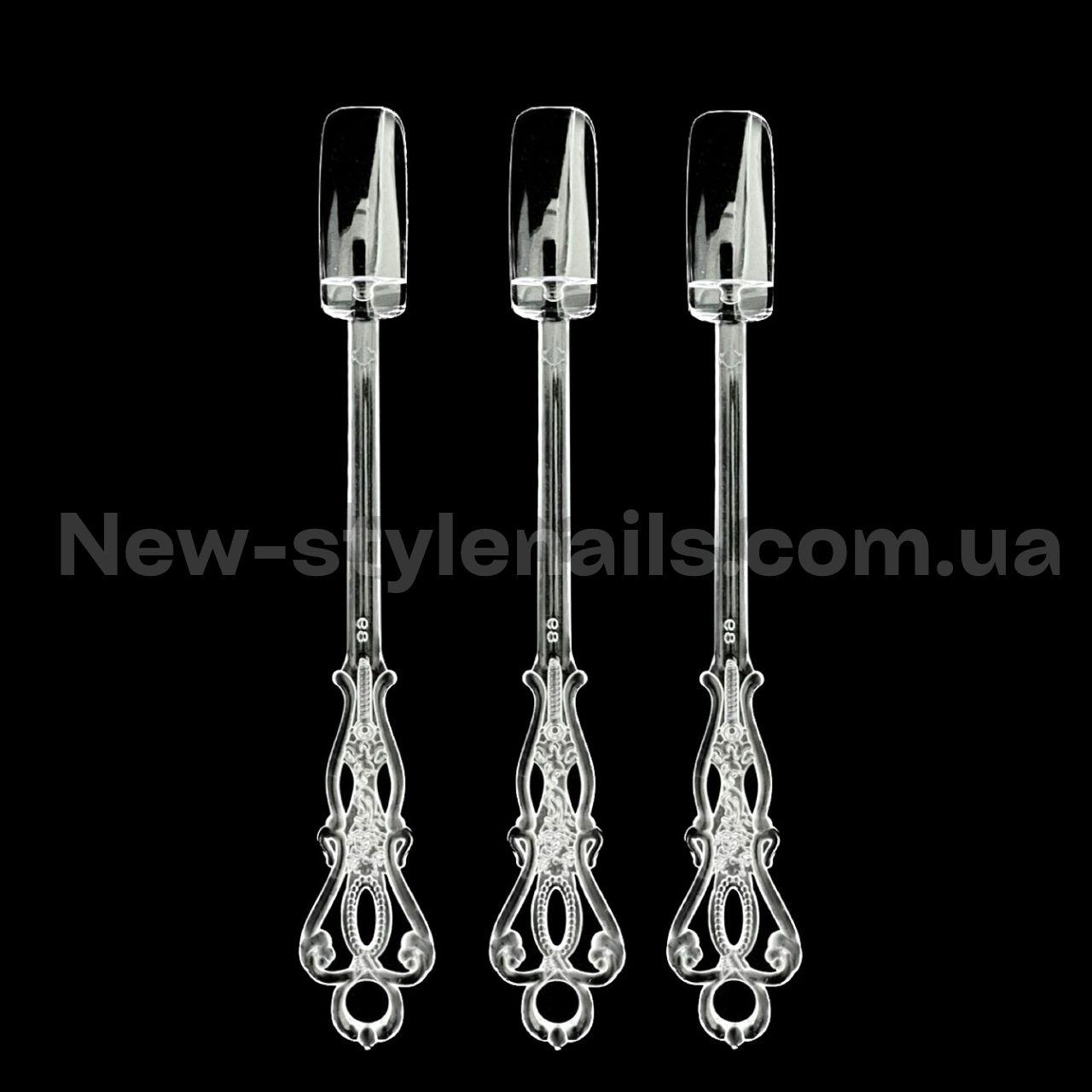 Палітра для лаку прозора на кільці, квадрат 24шт/уп.