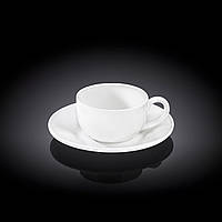 Чашка кавова з блюдцем Wilmax WL-993002/AB 100мл