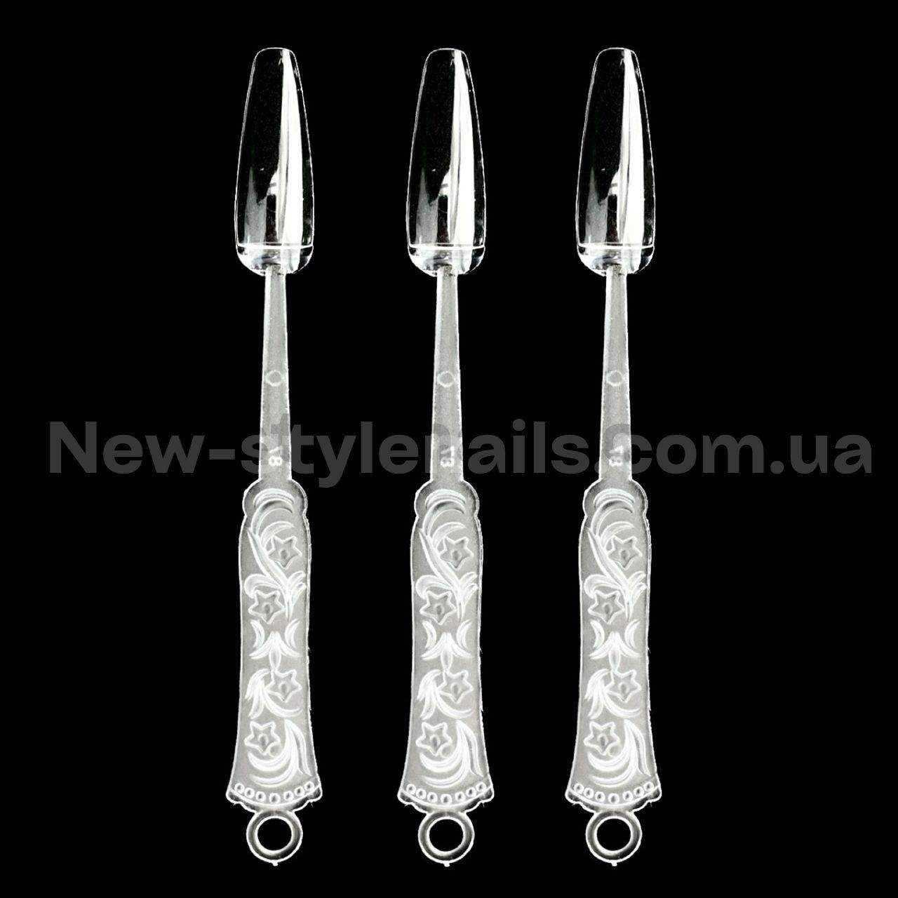 Палітра для лаку прозора на кільці, 24шт/уп.