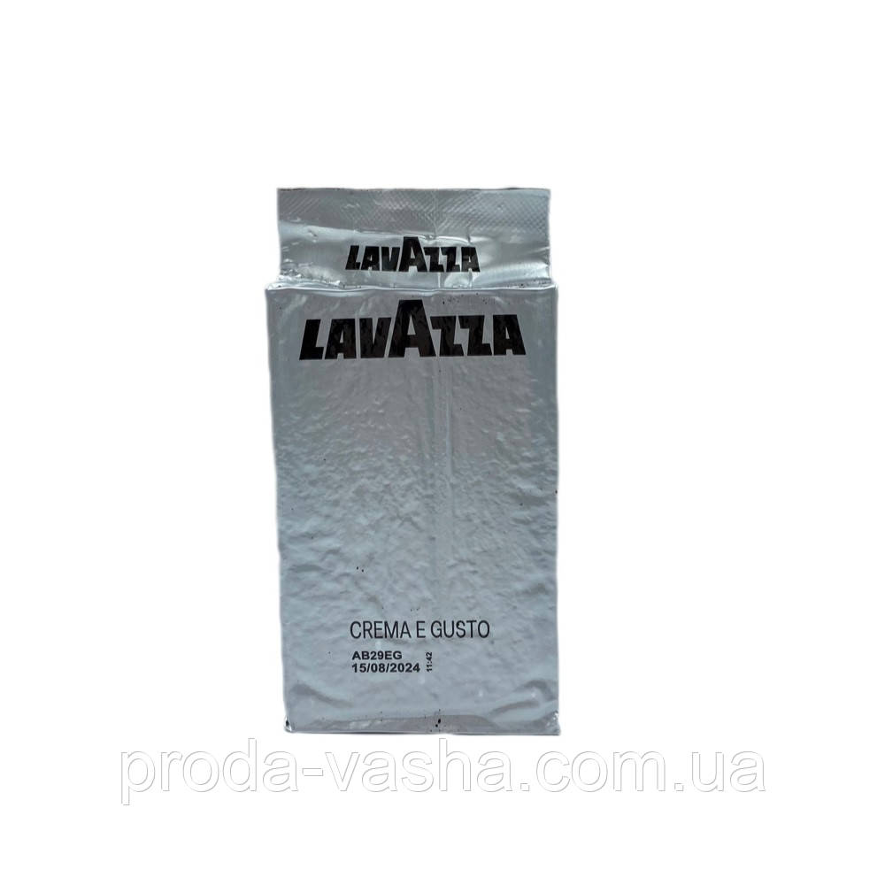 Кава мелена Lavazza Crema e Gusto 250 г у сірій пачці, фото 1