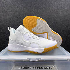 Eur40-46 Nike Fly.By Mid 2 White білі чоловічі баскетбольні кросівки