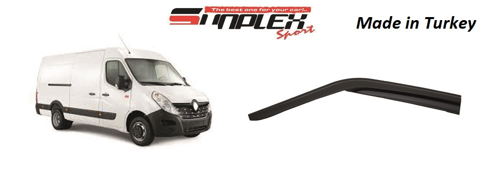 Дефлектор на вікна SUNPLEX (вітровики) RENAULT MASTER 2010-2017, SP-S-40