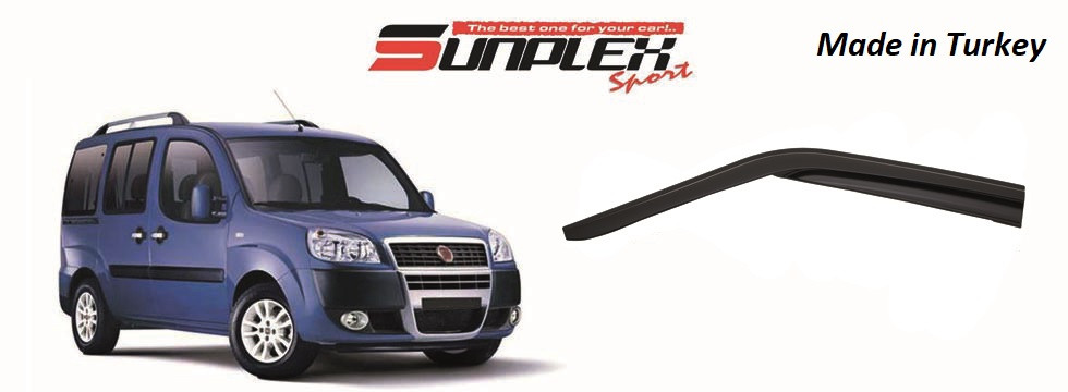 Дефлектор на вікна SUNPLEX (вітровики) FIAT DOBLO I 2000-2009 SP-S-29