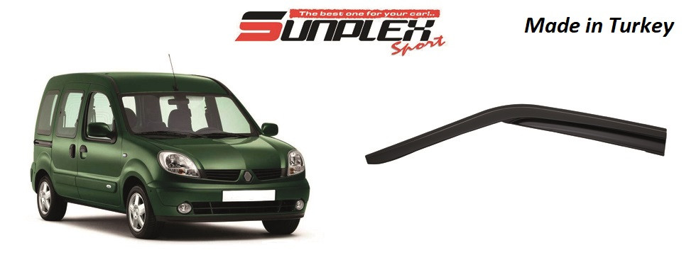 Дефлектор на вікна SUNPLEX (вітровики) RENAULT RENAULT KANGOO I 1998-2007 SP-S-34