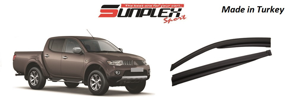 Дефлектор на вікна SUNPLEX (вітровики) MITSUBISHI L200 TRITON 2008-2015, SP-S-68