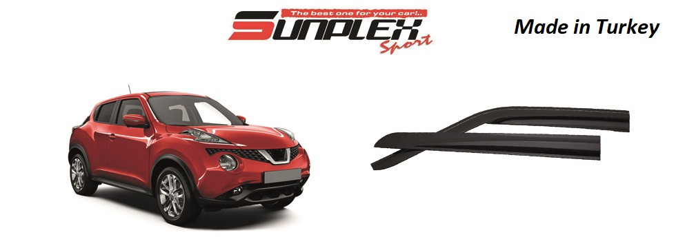 Дефлектор на вікна SUNPLEX (вітровики) NISSAN JUKE 2010 + SP-S-86
