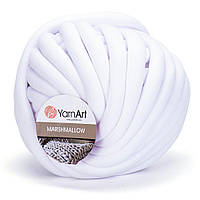 YarnArt MARSHMALLOW (Маршмело) № 901 белый (Пряжа, нитки для вязания руками)