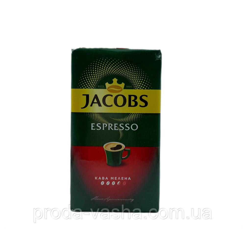 Jacobs "Espresso" кава мелена, 230 г.