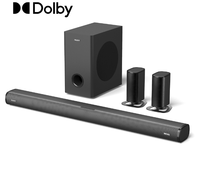 Акустична система, Саундбар із сабвуфером + 2 динаміка Majority Dolby Soundbar 300вт.