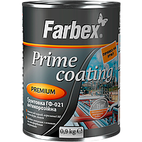 Ґрунтовка ТМ "Farbex" ГФ-021 червоно-коричнева антикорозійна 2,8 кг