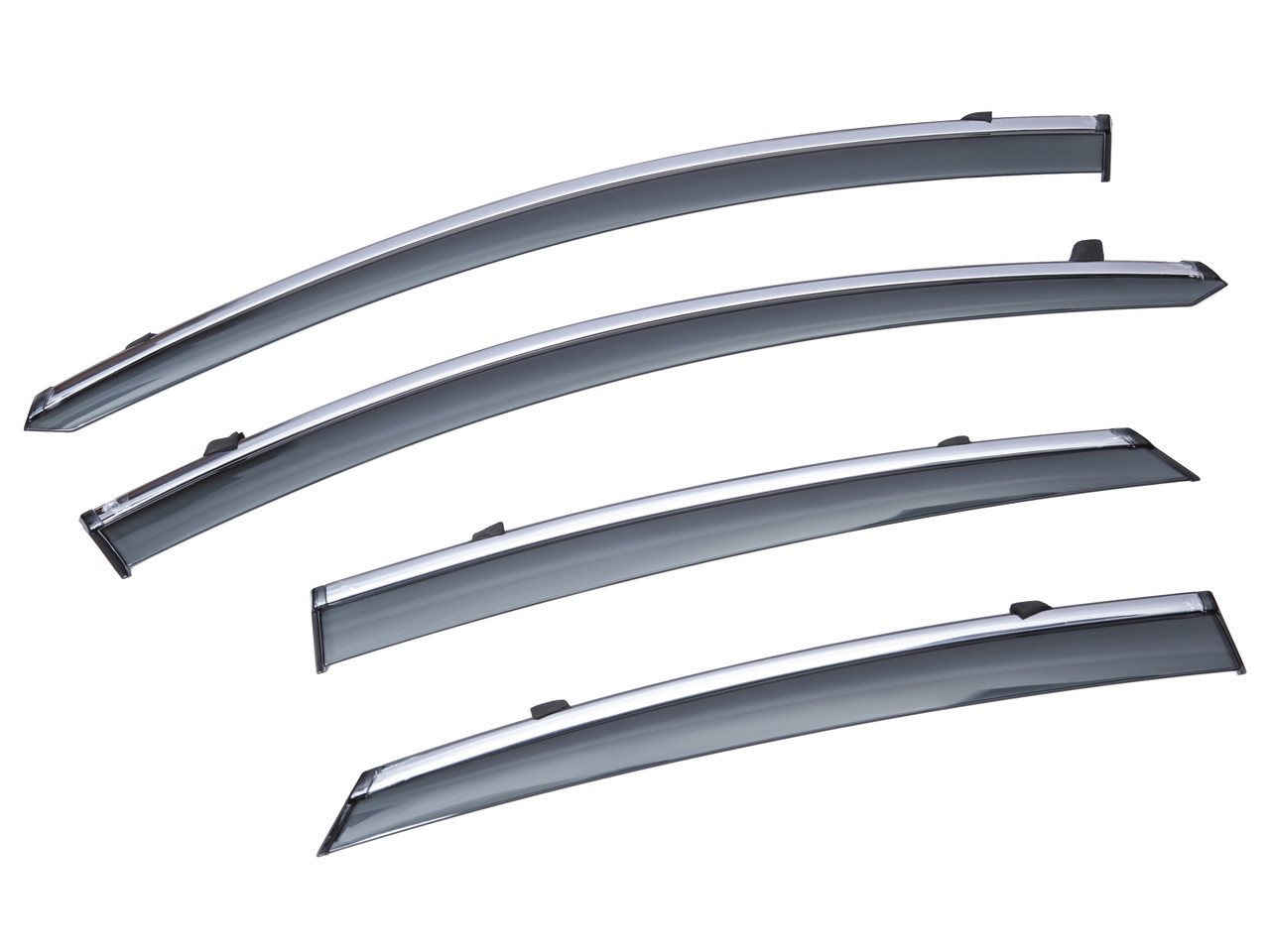 Дефлектори вікон (вітровики) SUN VISORS з хромом FORD MONDEO 2014-2020